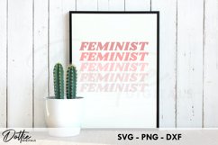Feminist Repeat SVG DXF PNG Female Girl Woman Product Image 2