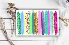 Mermaid Brush Strokes Clipart- Brush Strokes Clipart Mermaid Product Image 4