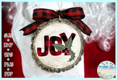 JOY Buffalo Plaid Christmas Svg Dxf Eps Png PDF files Product Image 2
