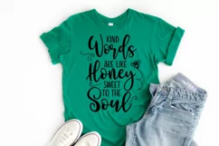 Bible Verse SVG -Kind Words Are Like Honey Sweet To The Soul Product Image 1