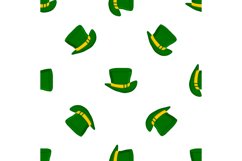 Irish holiday St Patrick day, seamless headdress hats Product Image 12