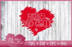 Hello 2nd grade - SVG DXF EPS PNG Product Image 1