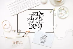 Eat drink & be scary SVG DXF EPS PNG Product Image 2