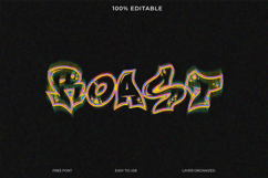 Colorful Graffiti-Style Roast Font Design Product Image 1