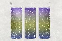 Purple Tint Glowing Glitter Tumbler Wrap Sublimation Product Image 1