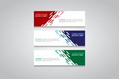 Vector abstract design web banner template Product Image 1