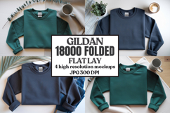 Gildan 18000 Sand Folded Flat Lay Mockups Product Image 1