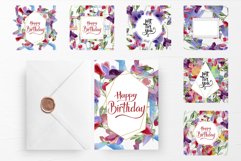 Watercolor Flowers Sweet Pea PNG Product Image 5