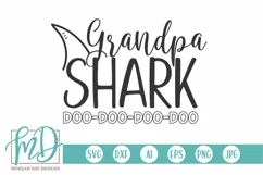 Grandpa Shark SVG DXF PNG Cut File Product Image 1