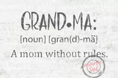 Grandma Noun Svg, Mimi Shirt Svg, Grandma Shirt Svg Product Image 2