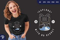 Explore with No Regret for T-Shirt Design Product Image 1