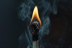 Burning Match Background Wallpaper Product Image 1