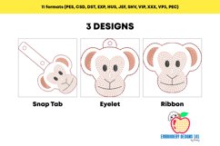 Chimpanzee Head Keyfob Keychain ITH Product Image 2