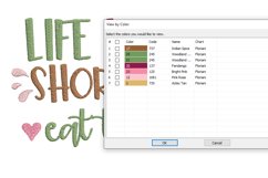 Life Is Short Machine Embroidery Design 2 sizes Product Image 2