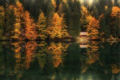 Fusine lakes on a calm Autumn day Product Image 1