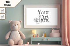 Wooden Frame Smart Mockup PSD &amp; JPG Template Graphic Product Image 1