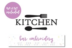 Kitchen Machine Embroidery Design Product Image 1