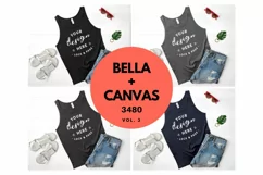 Feminine Bella Canvas 3480 Tank Top Muscle Top Mockup Vol. 3 Product Image 1