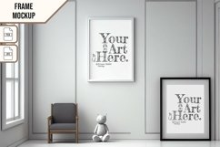 Wooden Frame Smart Mockup PSD &amp; JPG Template Graphic Product Image 1