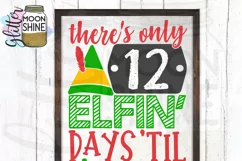Elfin Days Christmas Countdown SVG DXF PNG EPS Cutting Files Product Image 2