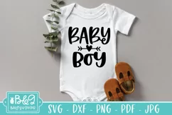 Cute Baby SVG - Baby Boy - Newborn SVG Product Image 4