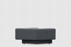 Isometric Arm Chair 3D isolated render Product Image 1