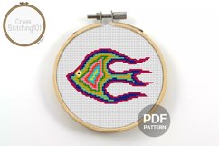 Aqua Queen Cross Stitch Pattern PDF Product Image 1