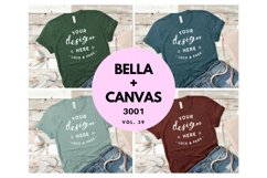 Bella And Canvas Mockup Bundle 3001 T-Shirt Flat Lay Product Image 1