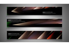 Modern abstract banners. Geometric template design Product Image 1
