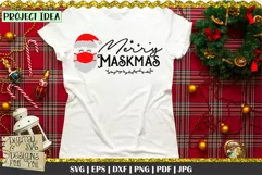 Merry Maskmas svg | Merry Christmas svg | Christmas quote Product Image 3