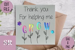 Thank you teacher card | Paper cutting | teacher card SVG Product Image 1