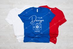 4th of July Mockup Bella Canvas 3001 True Royal T-shirt Product Image 1