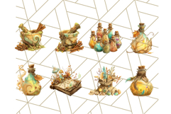 Woodland Potion Clipart Forest Apothecary Elements PNG Product Image 2