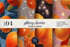 Glitter Orange Pattern | Sparkly Citrus Texture Product Image 1