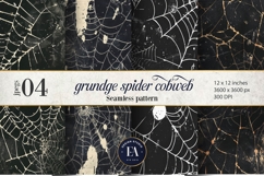 Spooky Grunge Cobweb Digital Papers |Spooky Digital Paper Product Image 1