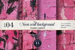 Pink Peeling Paint Texture | Distressed Wall Background Product Image 1