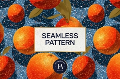 Glitter Orange Pattern | Sparkly Citrus Texture Product Image 3