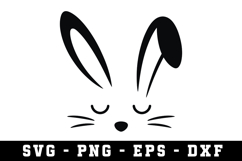 Bunny Ear &amp; Face SVG | SVG Cut files | Cricut Product Image 1