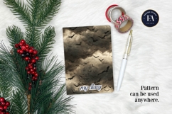 Bats Night Sky Pattern, Dark Gothic Bat Seamless Paper Product Image 4