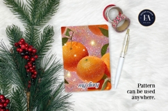 Glitter Orange Pattern | Sparkly Citrus Texture Product Image 4