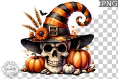 Halloween Skull Sublimation - Clipart PNG Design Product Image 1
