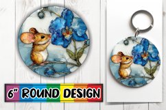 Cheerful Round Coasters PNG, Animals Product Image 1