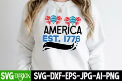 America est.1776 SVG Cut File,America est.1776 SVG Design Product Image 2