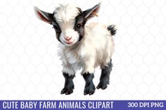 Cute Baby Farm Animals Clipart Product Image 1
