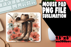 BLISSFUL MOUSE MAT PNG STYLE, Western Product Image 1