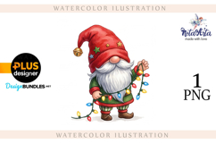 Watercolor Christmas gnomes, Christmas Gnomes Product Image 1