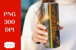 Christmas tumbler wrap for sublimation, Library PNG Product Image 2