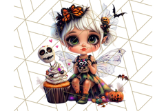 Halloween Fairy Clipart PNG, Cute Chibi Fairy Art Clip Art Product Image 2