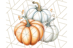 Fall Pumpkin Clipart PNG, Autumn Pumpkins, Jewel Tones Png Product Image 2