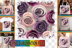 Whimsical TSHIRT Design PNG, Flower Pattern Product Image 1